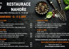 Týdenní menu v restauraci Nahoře 13.5.2024 – 17.5.2024