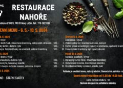 Týdenní menu v restauraci Nahoře 6.5.24 – 10.5.2024